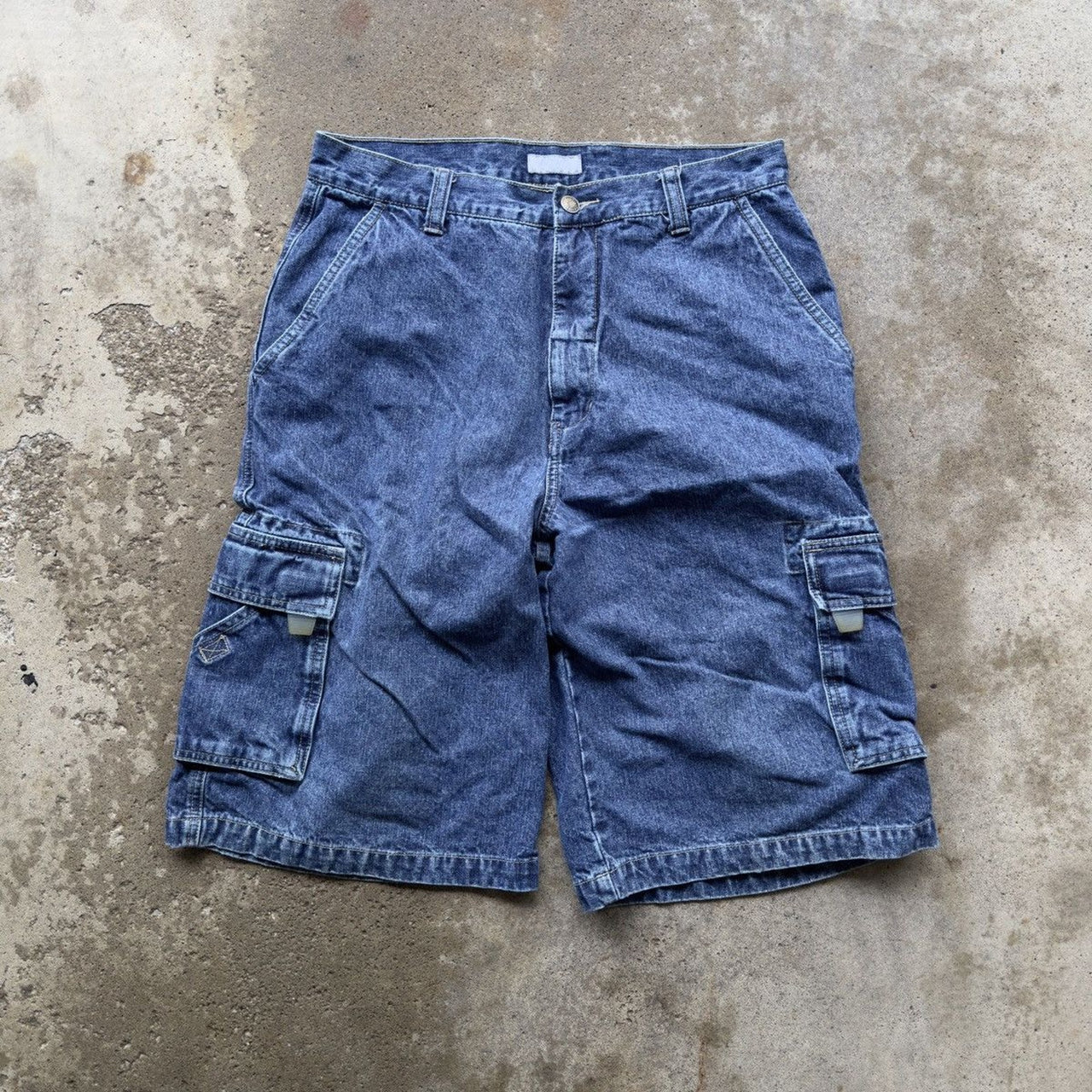 2000S UTILITY BAGGY CARGO DENIM SKATER JEAN SHORTS JORTS