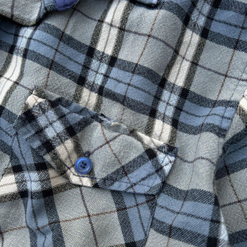 1990s Faded Plaid Flannel Shirt