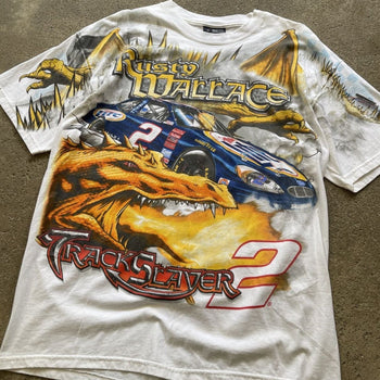 1990s NASCAR RUSTY WALLACE TRACK SLAYER TEE