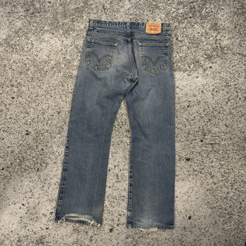 Vaqueros Levi's 517 Bootcut Faded Denim de los años 2000