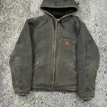 CARHARTT THRASHED FADED LINED HOODED JACKET