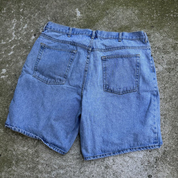 2000S ROUTE 66 LIGHT WASH DENIM JEAN SHORTS JORTS