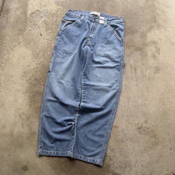 2000S FADED BAGGY LEVI'S WORKWEAR CARPENTER DENIM JEANS