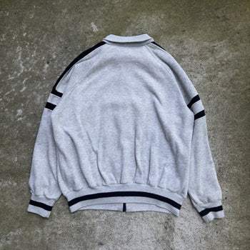 1990s DIOR MONSIEUR RAGLAN ZIP UP SWEATSHIRT GREY