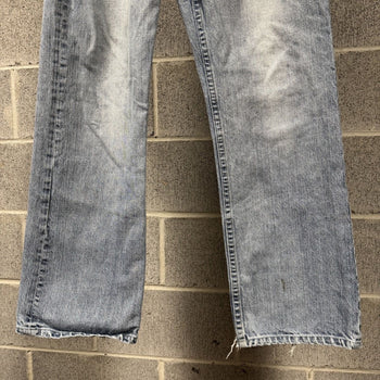 2000s Y2K Baggy Embroidered Faded Jeans