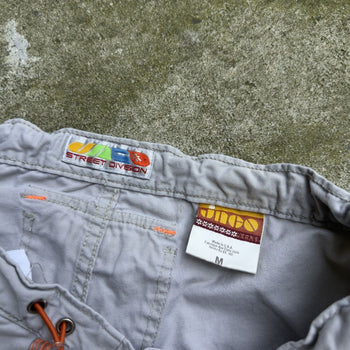 1990s JNCO STREET DIVISION CARGO KHAKI BAGGY FLARE PANTS