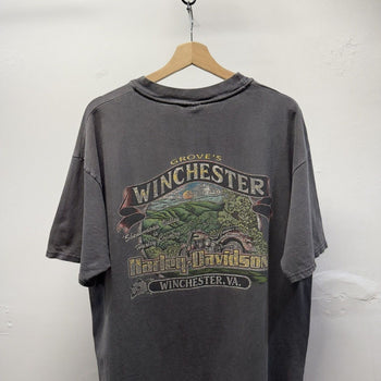 Vintage 1990s Harley Davidson Made in USA Faded Distressed Tee