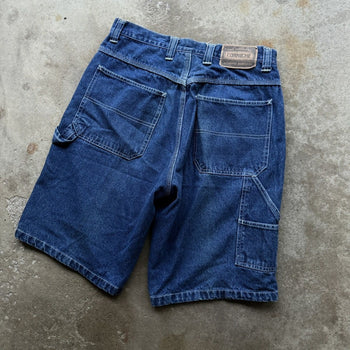 2000S Y2K BAGGY CARPENTER DENIM SKATER SHORTS JORTS