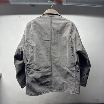 1990s Carhartt Faded Distressed Chore Coat Jacket