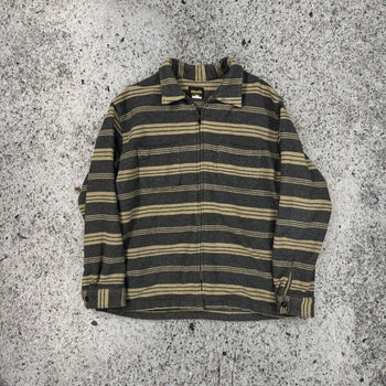 Chaqueta de franela de lana con cremallera de Diesel, años 80 y 90