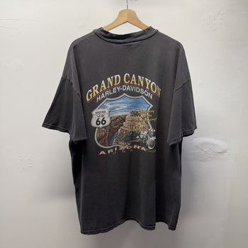 Vintage 2000s Harley Davidson Faded Distressed Flaming Eagle Tee