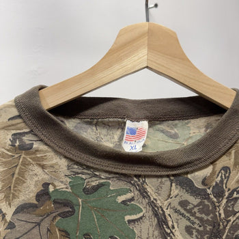 Vintage 1990s Faded Camo Pocket Tee