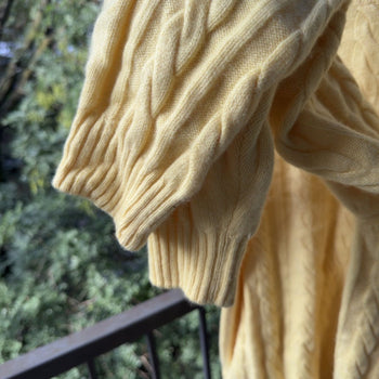 Paul Stuart Cashmere Cable Crewneck Sweater