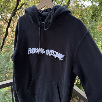 Fucking Awesome Black Embroidered Hoodie