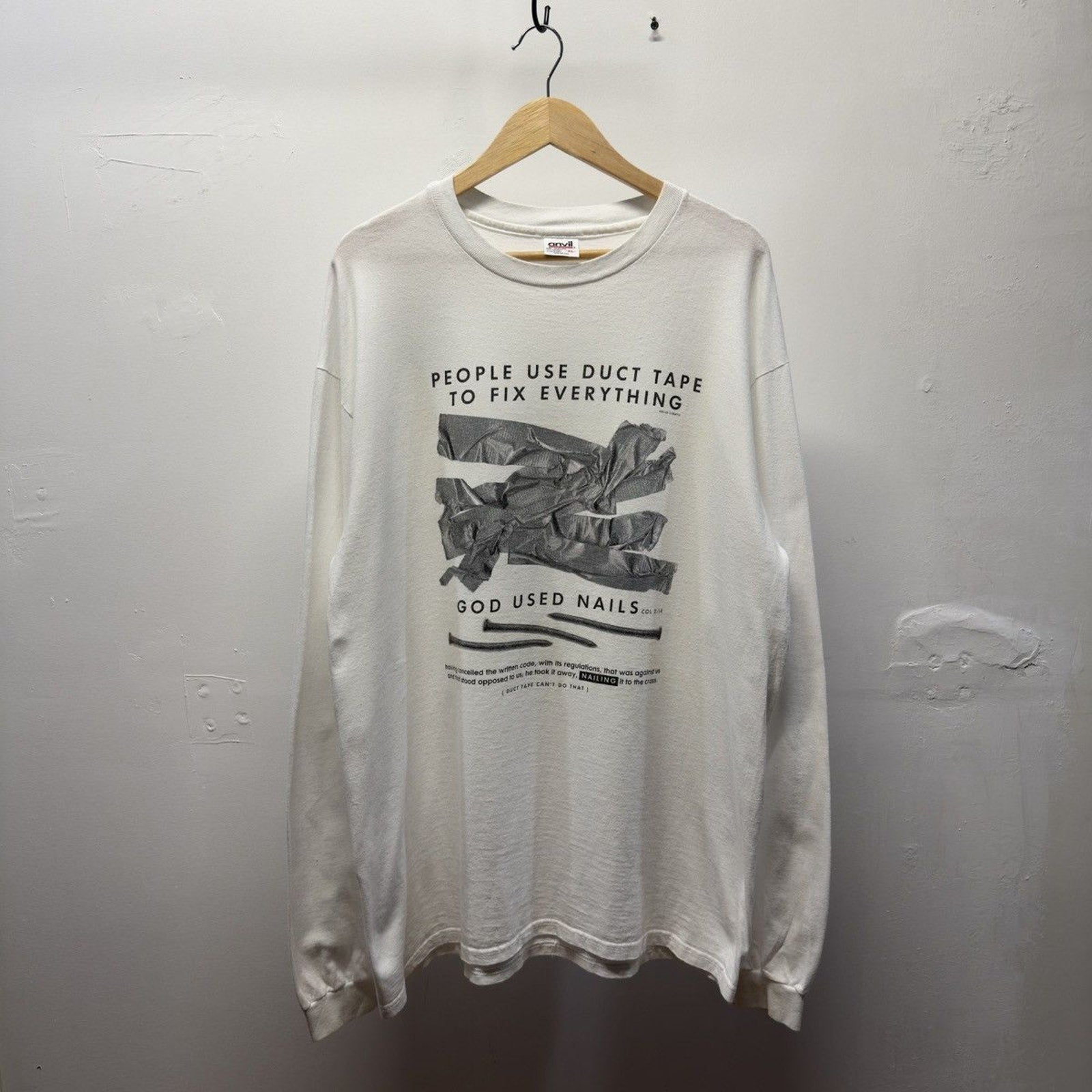 Vintage 1990s God Used Nails Longsleeve Tee
