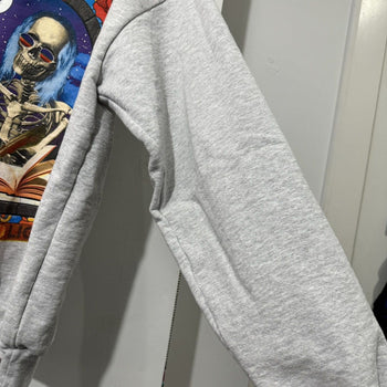 ONLINE CERAMICS STORYTELLER REAPER SKULL CREWNECK GREY