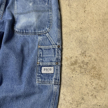 1990S PACO JEANS BAGGY FADED DENIM SKATER CARPENTER JEANS