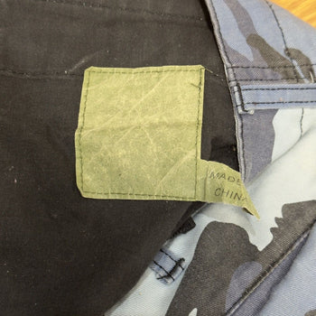 Vintage 2000s Faded Blue Camo Cargo Shorts