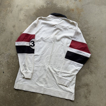 1990S/2000S Y2K TOMMY HILFIGER STRIPED LOGO RUGBY SHIRT