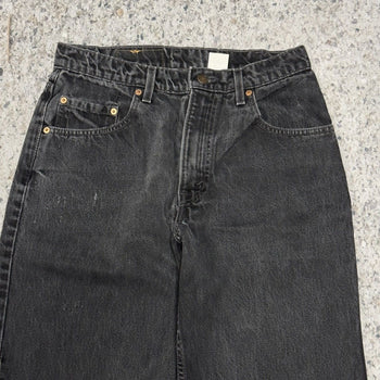 Vaqueros Levi's 560 de corte holgado y cónico en negro descolorido, años 90