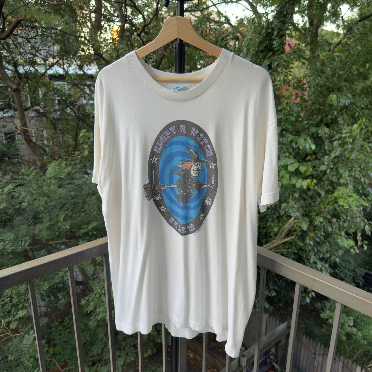 1990s Salem Adopt A Witch Faded Tee