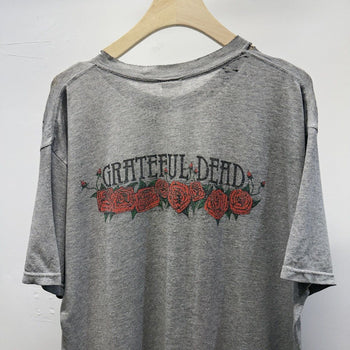 Vintage 2000 Faded Distressed Grateful Dead Skull Roses Band Tee
