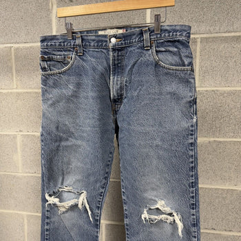 2000s Levi's 517 Thrashed Faded Distressed Flare Jeans