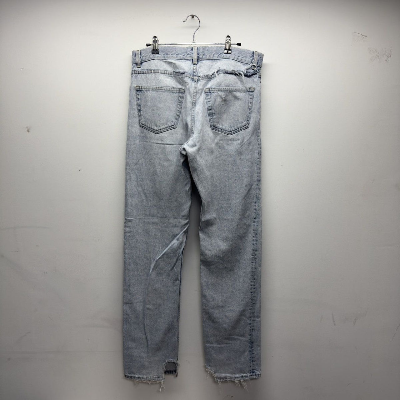 Helmut Lang Archive Distressed Fringe Jeans Italy
