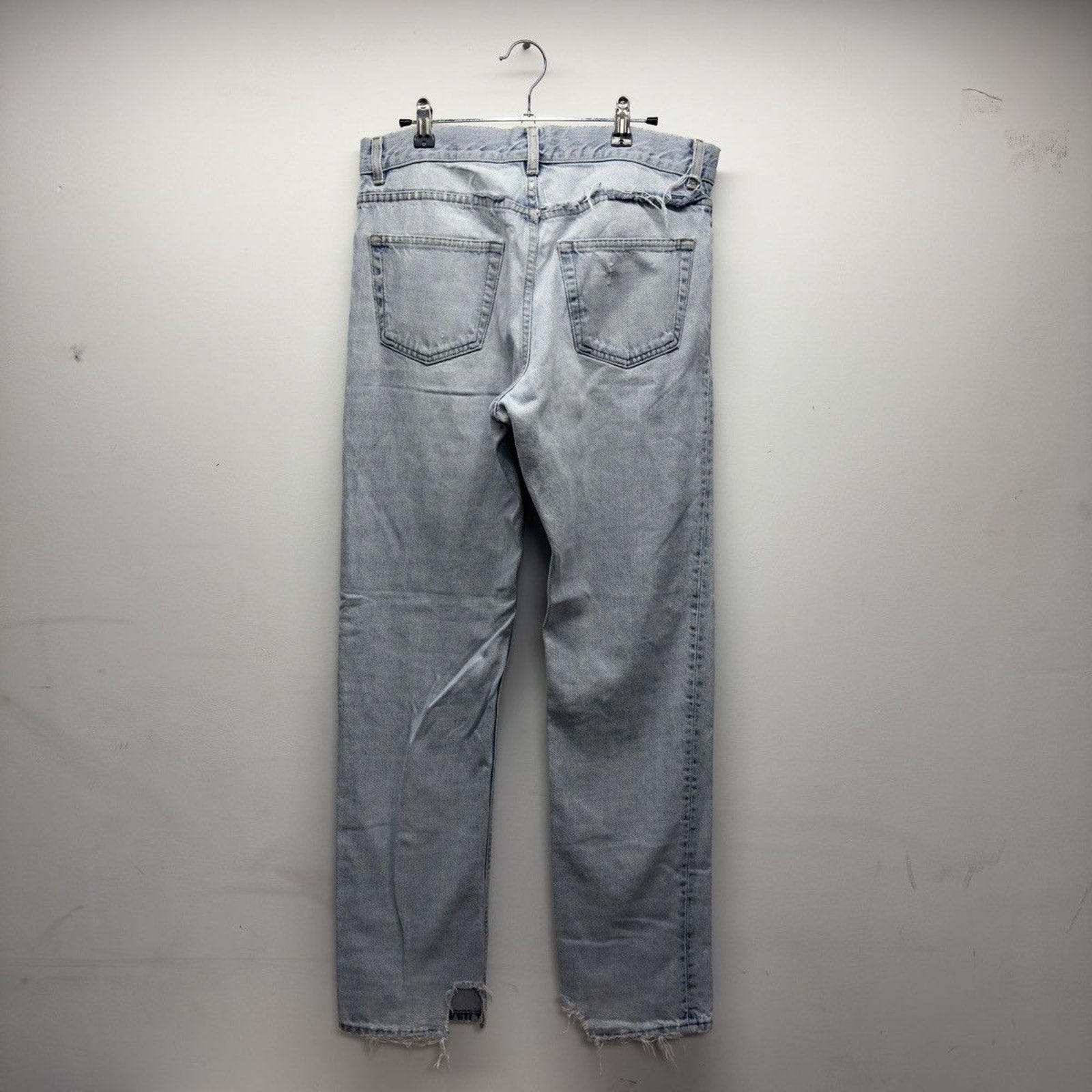 Helmut Lang Archive Distressed Fringe Jeans Italy