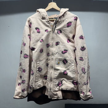 Carhartt Custom Leopard Print Heavyweight Work Jacket