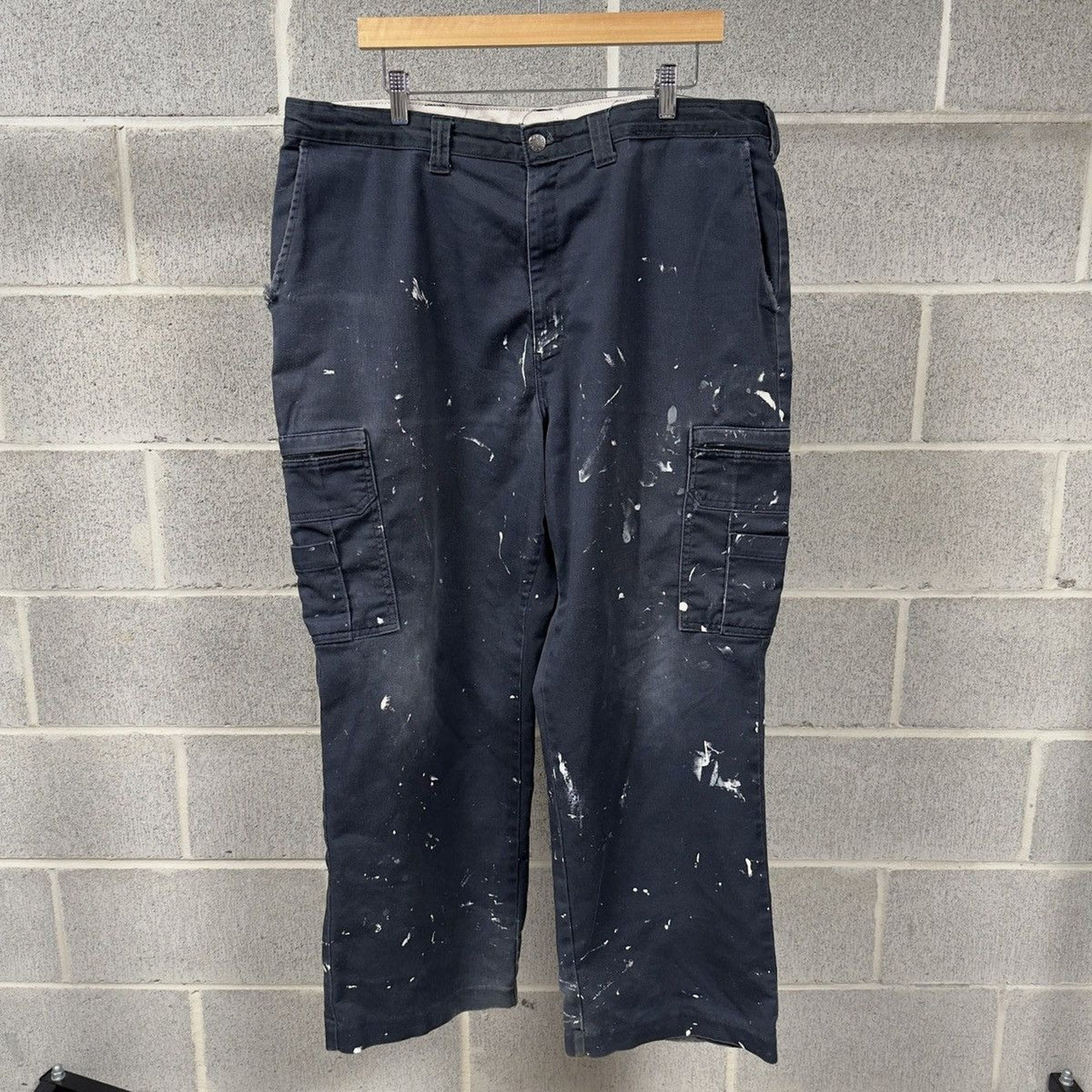 2000s Dickies Thrashed Faded Distressed Cargo Work Pants