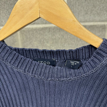 1990s Izod Made in USA Sweater Ribbed Cotton