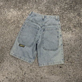 1990s Jnco Stinger Baggy Wide Skater Denim Jean Shorts