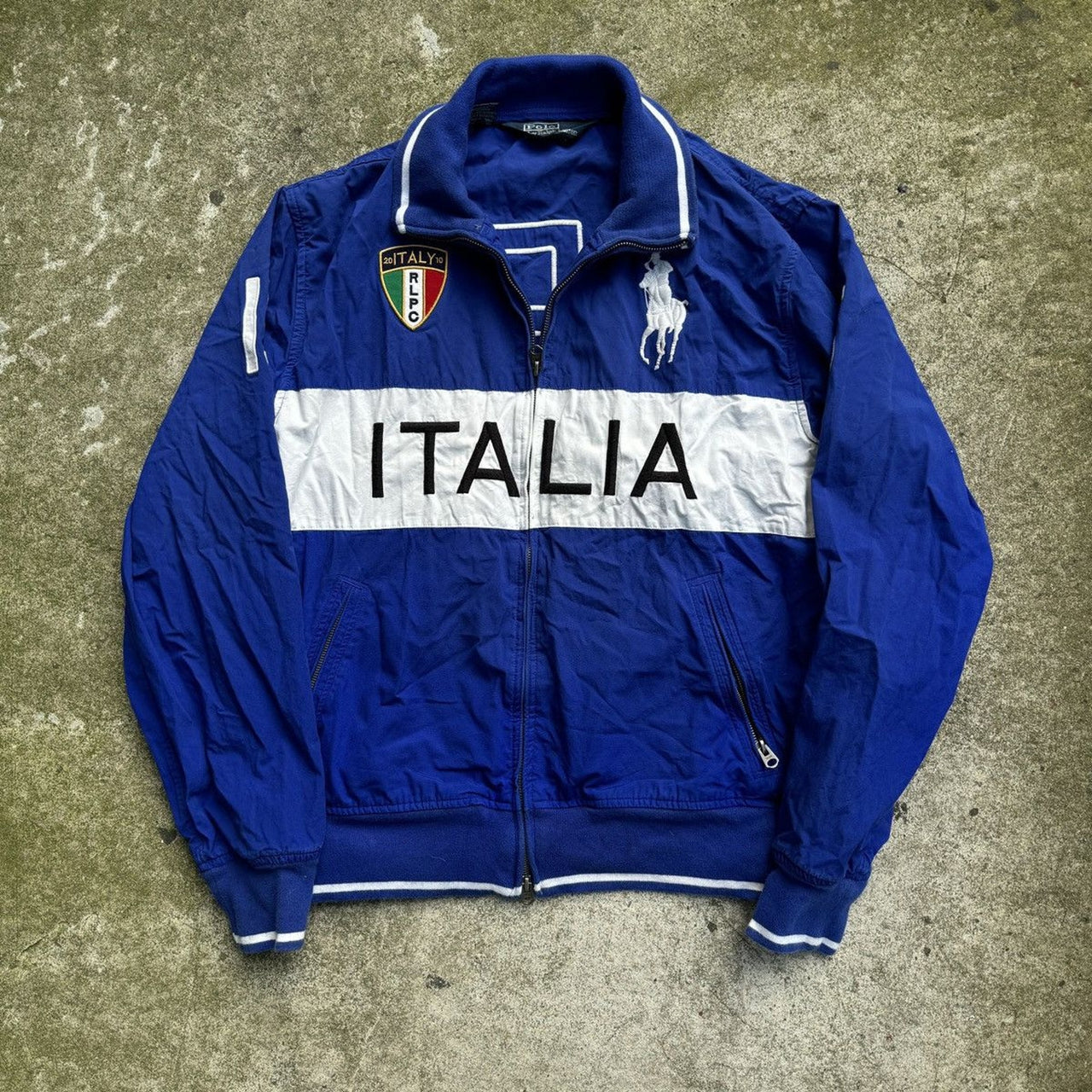 2000s POLO RALPH LAUREN ITALIA ITALY ZIP UP LIGHT JACKET