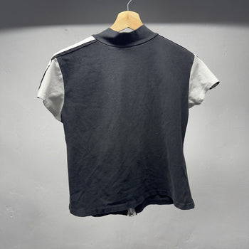 1990s Mock Neck Sport Full Zip Shirt