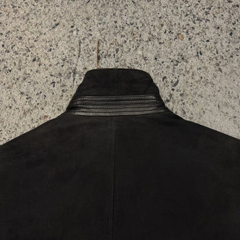 BROOKS BROTHERS BLACK HEAVY SUEDE JACKET