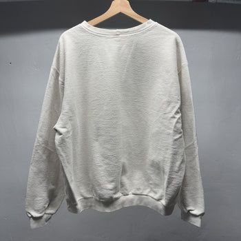2000s White Cotton Faded Sweatshirt