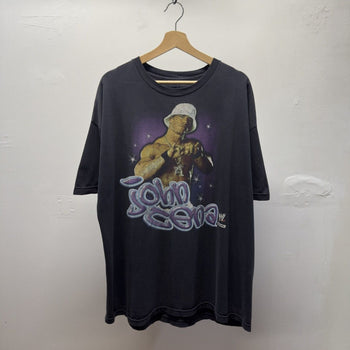 Vintage 2002 John Cena WWE Word Life Bucket Hat Faded Tee