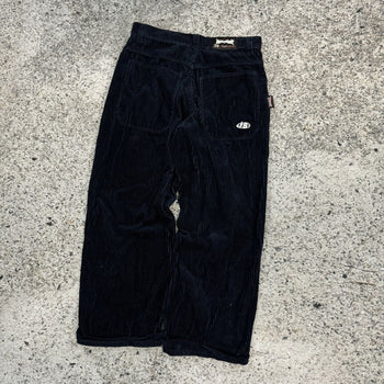 1990S INTERSTATE BAGGY WIDE LEG NAVY CORDUROY SKATER PANTS