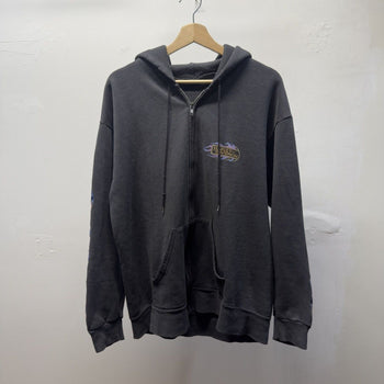 Vintage 2000s Harley Davidson Faded Distressed Flame Zip Hoodie