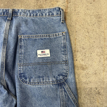 2000S POLO RALPH LAUREN BAGGY DENIM CARPENTER SKATER JEANS