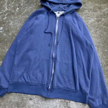 1980s MCGREGOR FADED THERMAL LINED ZIP UP HOODIE