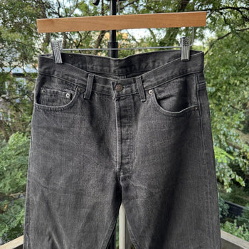 1980s Levi's 501 Black Denim Jeans Made in USA