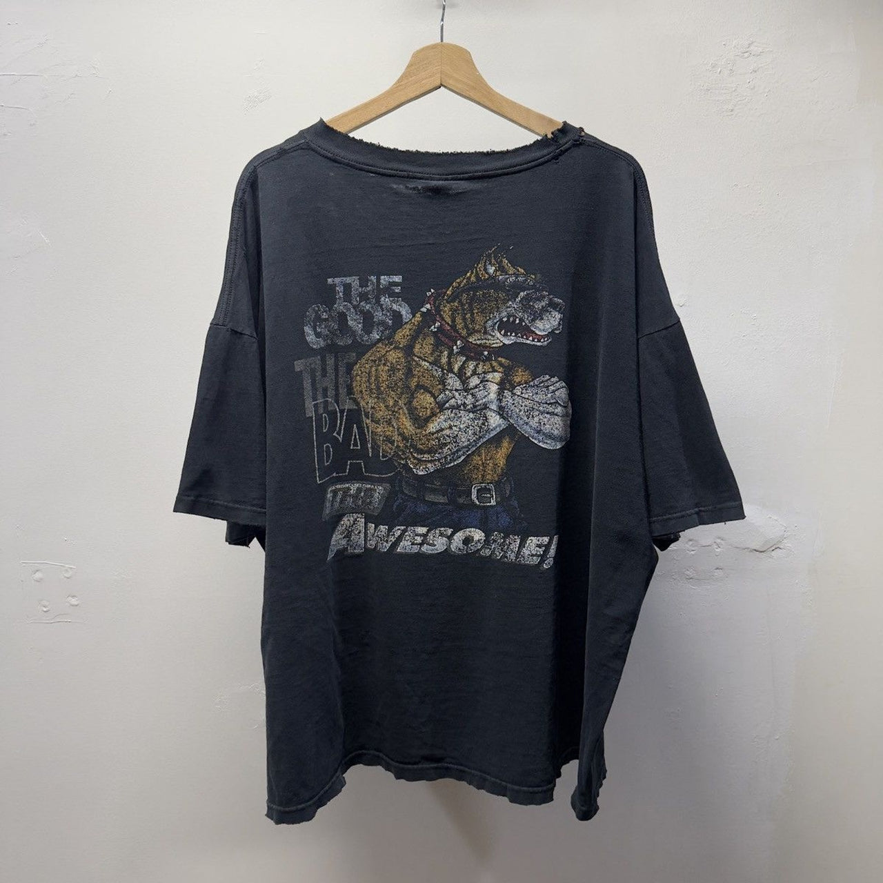 1990s Thrashed Faded Distressed Dawg Tee