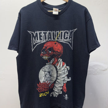 2004 Metallica Madly In Anger With The World Tour Band Tee Pushead