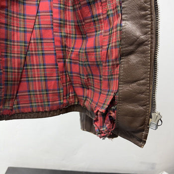 1950s Aero Women's Horsehide Leather Jacket Thrashed Faded