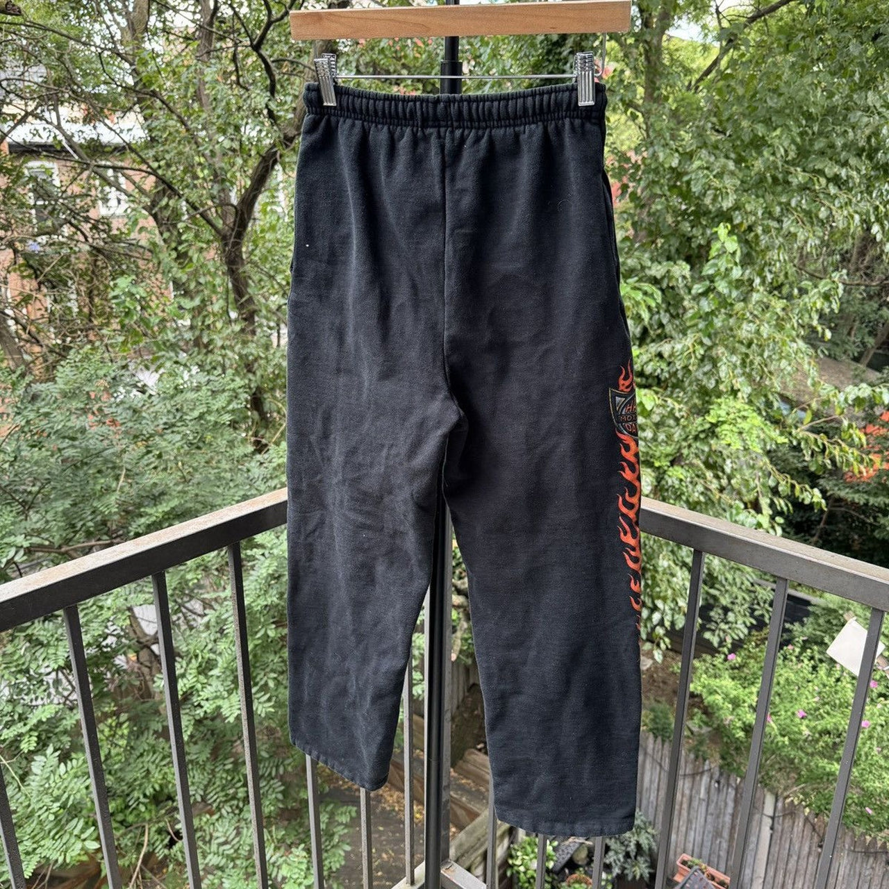 2000s Harley Davidson Faded Flame Sweatpants