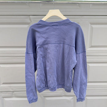 1990s Thrashed Distressed Faded Henley Shirt