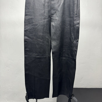 Bottega Veneta Pre Spring 2020 Leather Buckle Trouser Pants