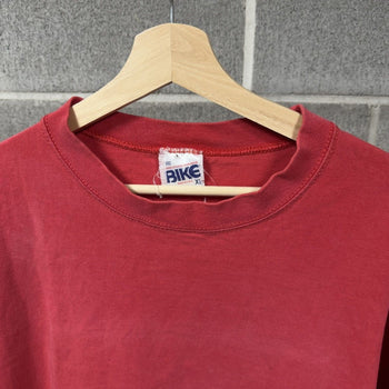 1990s Sun Faded Thrashed Red Blank Tee